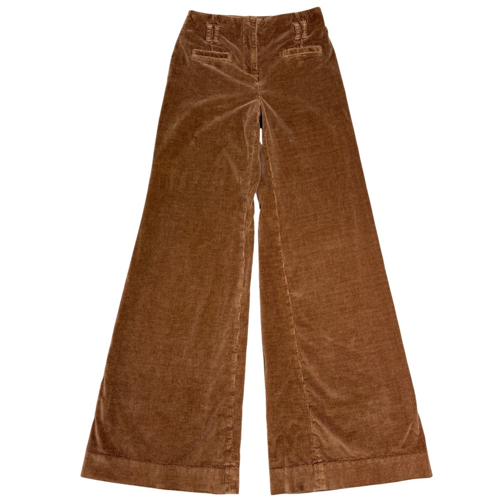Anthropologie Cartonnier Corduroy Wide Leg Pants Womens 2 Brown Boho Festival
